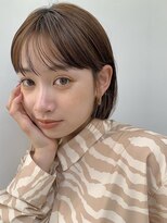 ベル 銀座5丁目店(Belle)&nbsp;ナチュラルシースルーバングのミニボブ【銀座】