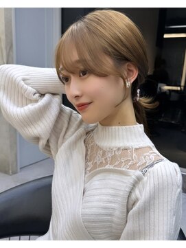 ロンドアヴァントゥス 池袋(Lond aventus) 韓国レイヤー/韓国風/ボブ/髪質改善/黒髪/ブリーチなし〔池袋〕