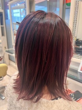 ビス リアン 川口店(Vis lien) 20代30代40代ピンクアッシュ艶感ストレート透明感ナチュラル