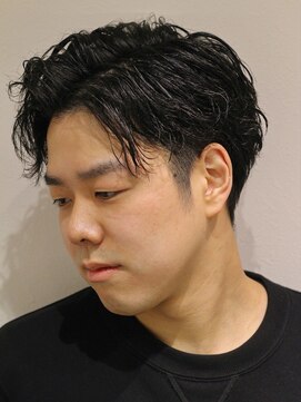 ポルテオムプレス(PORTE HOMME PRES) アップバング×ソフトツイストスパイラルパーマ