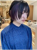 インナーカラーパープル × ウルフ