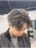 渋谷緩めニュアンスパーマフェザーパーマショート