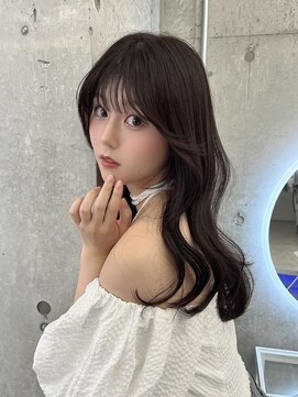 フォンズ(FONS) グレージュ/赤味なしカラー/ロングレイヤー/韓国くびれヘア/学割