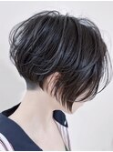 前下がりショート＆ディスコネクト刈り上げ♪
