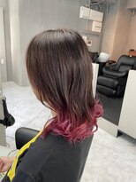 バディ 中野駅前店(BUDDY)&nbsp;裾カラー×ピンク【中野美容室/新中野/東中野/ブリーチ】