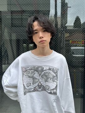 ヒュージ 表参道(huge) メンズカット/シャドウパーマ/フェザーショート