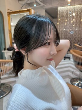 ロンドアベニール 北千住(Lond avenir) ミディアムレイヤーカット/レイヤー/顔周り/韓国/髪質改善北千住