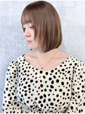 ボブレイヤー切りっぱなしボブハッシュカットレイヤーボブ