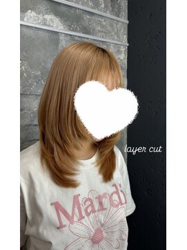 アジールヘア 所沢プロペ通り店(agir hair) ミディアムレイヤーカット大人ガーリーイメチェン学割U24所沢