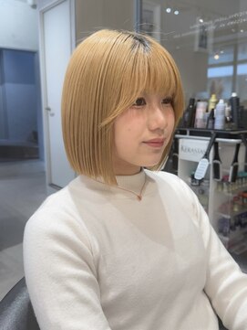 ロンドジェネルーズ 柏(Lond generous) マロンベージュ/ボブ/前髪/レイヤー/小顔/髪質改善/縮毛矯正柏駅
