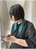 個性派クラゲウルフ♪ 映えるインナーカラー