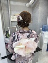 プティクローシェ バイ クオーレ(petite cloche by CUORE) サイドプッカモリ 浴衣ヘア
