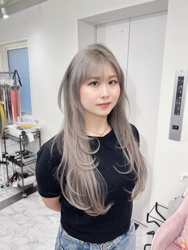 ガルボ ヘアー(garbo hair) レイヤーカットプルエクステスモーカーグレイ