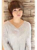 大人女子・３０代・４０代にオーダー多い耳かけ前下がりショート