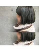 ビビト(bibito) bibito マッシュ切りっぱなしボブ ブルーハイライト