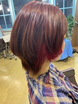 ヘアサロン シロップ(Hair Salon Syrup)&nbsp;前上がりショートのインナーカラー