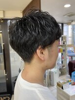 クオリス 上板橋店(QUALIS) ビジカジモテ髪マッシュパーマ【ツーブロ×刈り上げ】