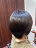 髪質改善ストレート＋カット＋カラー￥19000