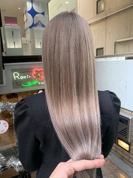 ラフ 難波店(LAFF) #黒髪#ボブルフ#ネビージュ#小顔#ワンレン