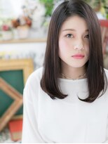 カバーヘア イヴ 戸頭店(COVER HAIR EVE)&nbsp;★アッシュブラック大人かっこいいかきあげ前髪20代30代40代★8