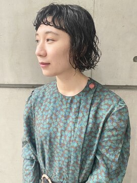 ミー(me.) ニュアンスボブパーマ+オン眉