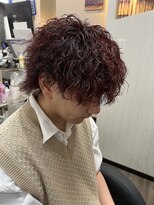 ヘアーグランデシーク(Hair Grande Seeek)&nbsp;ツイストスパイラルパーマブリーチなしレッド☆