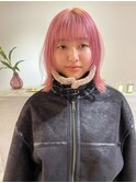 ベビーピンク/顔まわりレイヤー【心斎橋/堀江】