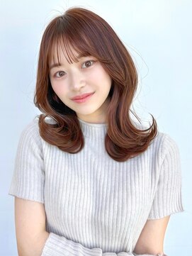 アフロートリノ(AFLOAT Leino) 2wayバング 韓国前髪 シースルー ミディアム くびれヘア　顔周り