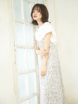 アビエクレール 河内花園(abije claire) 愛され抜け感ボブ★20代30代50代 髪質改善