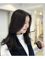 コテ巻き風パーマ/韓国風パーマ/ヨシンモリ/くびれ巻き