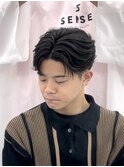 カルマパーマ/カルマヘア/韓国ヘア/センターパート/渋谷
