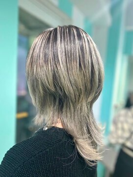 マティーナ ヘアー 池袋(Matina hair) 【バレイヤージュ×ホワイトベージュ】20代30代40代50代