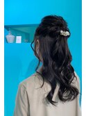 ヘアセット★結婚式★ハーフアップ★パーティー★推し活★