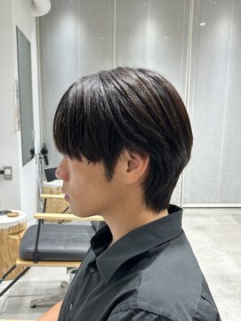 ビューバイネオリーブ 用賀店(Beau'r by neolive) ベリーショートウルフアッシュブラックカルマパーマ《用賀》