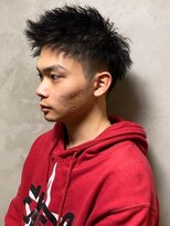 ディスイズバーバーサード(THIS IS BARBER 3rd)&nbsp;ツイストパーマ　ツーブロック　アップバング　20代