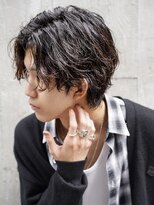 フィフスパーク(fifth PARK)&nbsp;渋谷緩めシャドウパーマルーズパーマメンズセンターパートウルフ