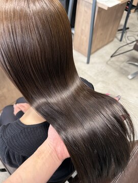 リンクエン(Link enn) 【フォギーブラウン】艶カラー/髪質改善/透明感カラー