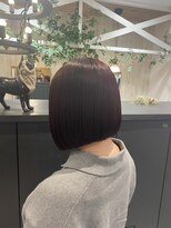 コスタ オブ リシェール(The COSTA of RICHAIR)&nbsp;ボルドーカラー/ボルドー/前下がりボブ/タッセルボブ/韓国/越谷