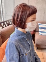 エム インターナショナル 春日部本店(EMU international)&nbsp;オン眉ボブで個性的に