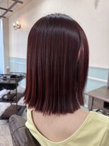 ラボヌールヘアーノーブル 新越谷店(La Bonheur hair noble)&nbsp;切りっぱなしミディ/極上髪質改善【美髪】【イメチェン】