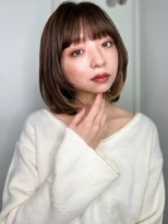 モッズヘア 越谷(mod's hair)&nbsp;イヤリングカラー大人可愛いワンカールボブディp1越谷20代30代