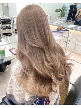 サンクプロジェクト(cinq PROJECT) 原宿韓国顔まわりミルクティーベージュヘーゼルベージュ