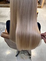 アンククロス 表参道(ANKH CROSS)&nbsp;髪質改善/ブロンドカラー/ストレートロング