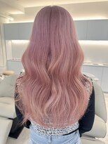 ノラ ウメダ(NORA UMEDA)&nbsp;【chiaki】ピンクベージュハイトーンケアブリーチピンク髪質改善