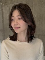 ハーフアンドハーフ(HALF and HALF) ミディアム/レイヤーカット/顔まわりカット