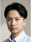 センターパート×アップバング【メンズパーマ表参道渋谷原宿】