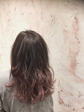 ヘアーサロン リアン 鴻巣店(hair salon Rien) ピンクグレー　グラデーションカラー