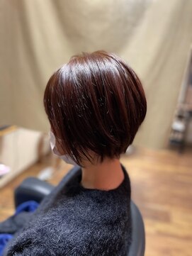 ヘアーズ はれるや(hair's) レイヤーショート◎ナチュラルブラウン30代40代