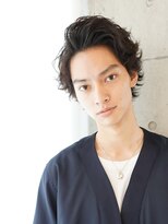 マイロ(mailo) 【mailo】アップバングワイルド+おしゃれ+七三分けウルフパーマ