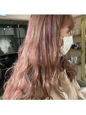 ミルクティー×ピンクハイライト
